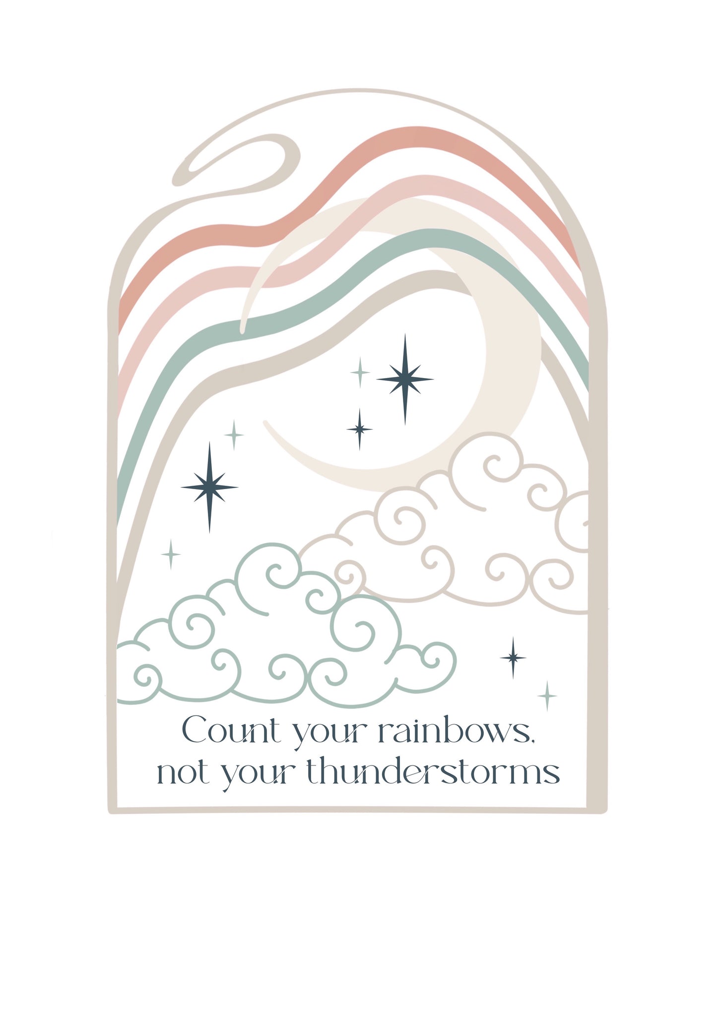 Count Your Rainbows Print